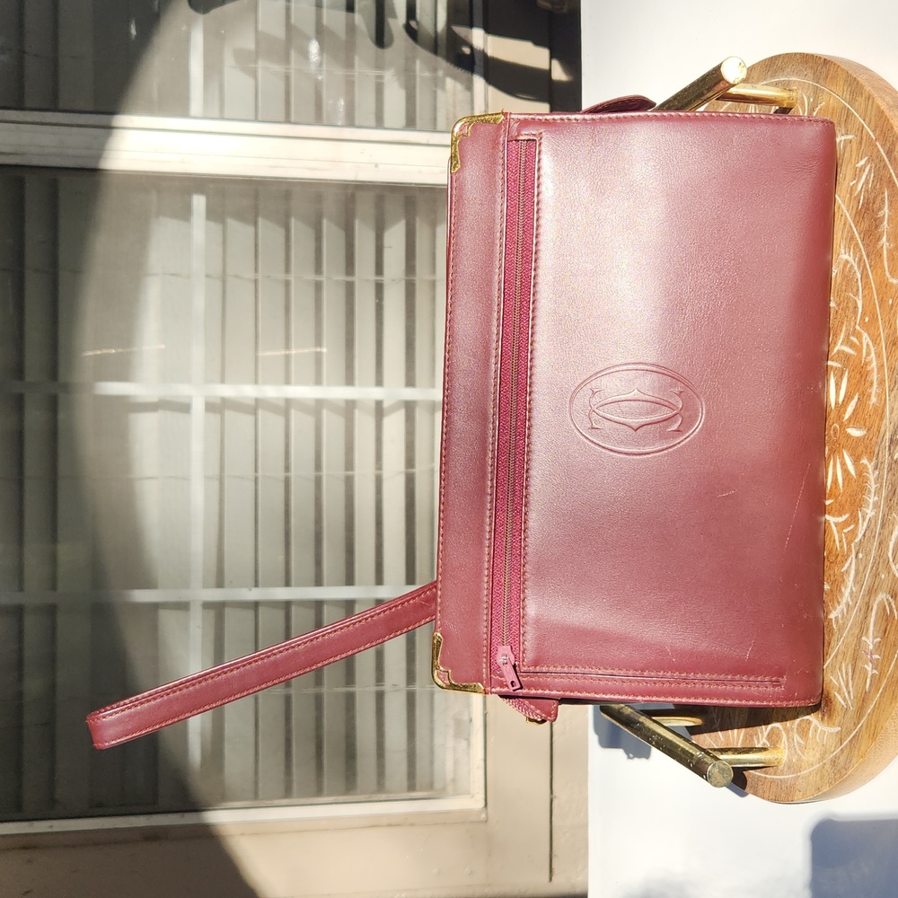 Vintage Must de Cartier Clutch - Classic Red Color